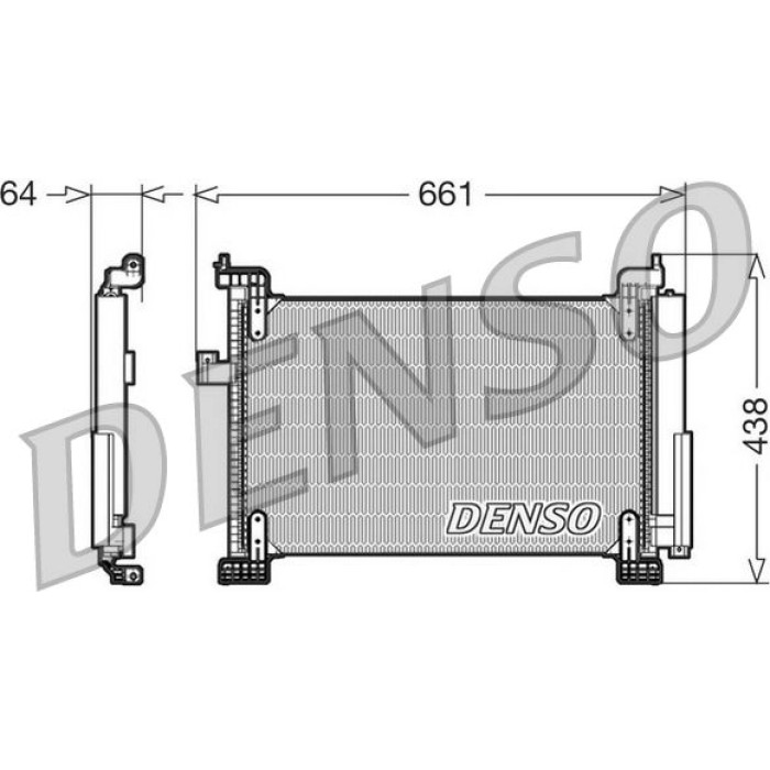 Denso Klimakondensator DCN09085 Denso Klimakondensator DCN09085