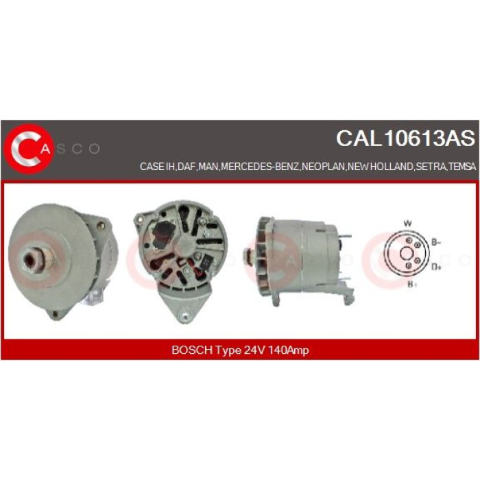 CASCO Generator CAL10613AS CASCO Generator CAL10613AS
