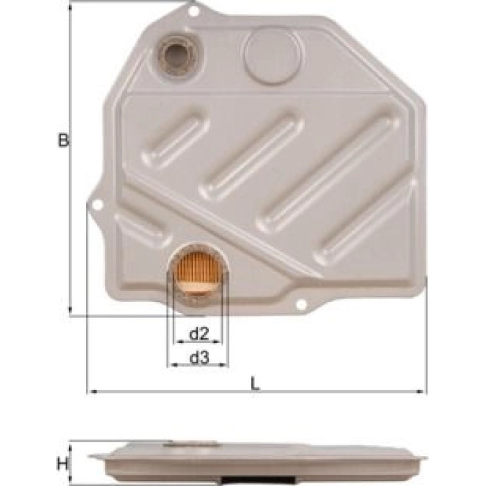 MAHLE Hydraulikfilter, Automatikgetriebe HX 46 MAHLE Hydraulikfilter, Automatikgetriebe HX 46