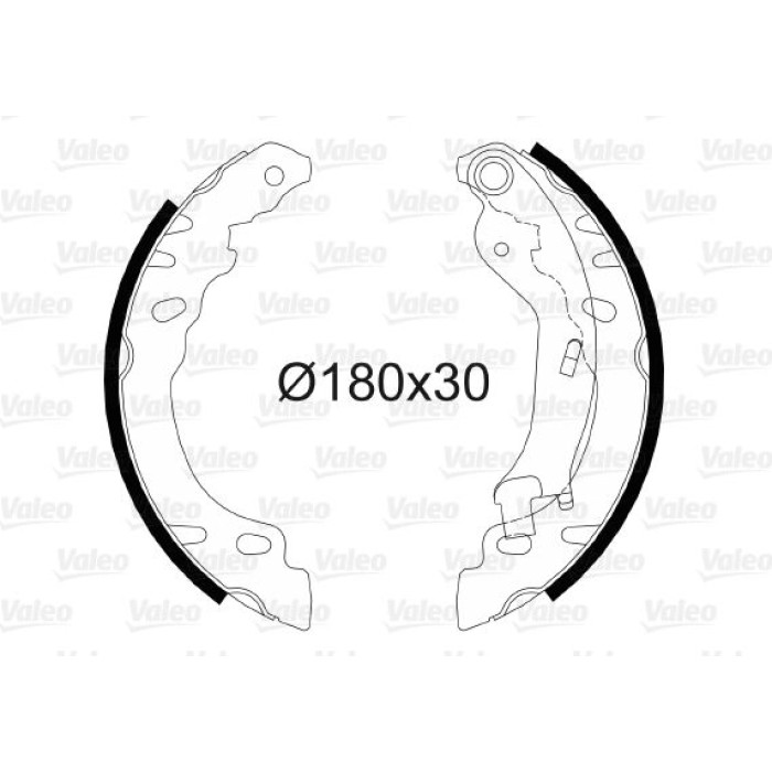 Valeo Bremsbacken 564082 Valeo Bremsbacken 564082