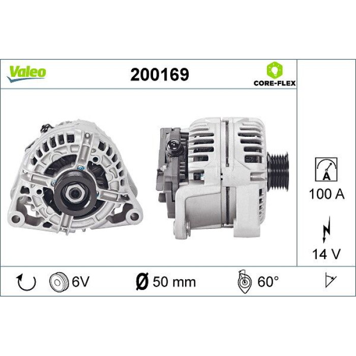 Valeo Lichtmaschine 200169 Valeo Lichtmaschine 200169