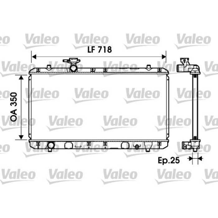 Valeo Motorkühler 734164 Valeo Motorkühler 734164