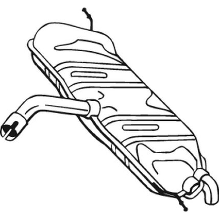 Bosal Schalldämpfer 233-611 Bosal Schalldämpfer 233-611