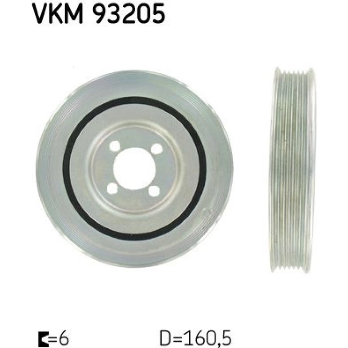 SKF Kurbelwellenriemenscheibe VKM 93205 SKF Kurbelwellenriemenscheibe VKM 93205