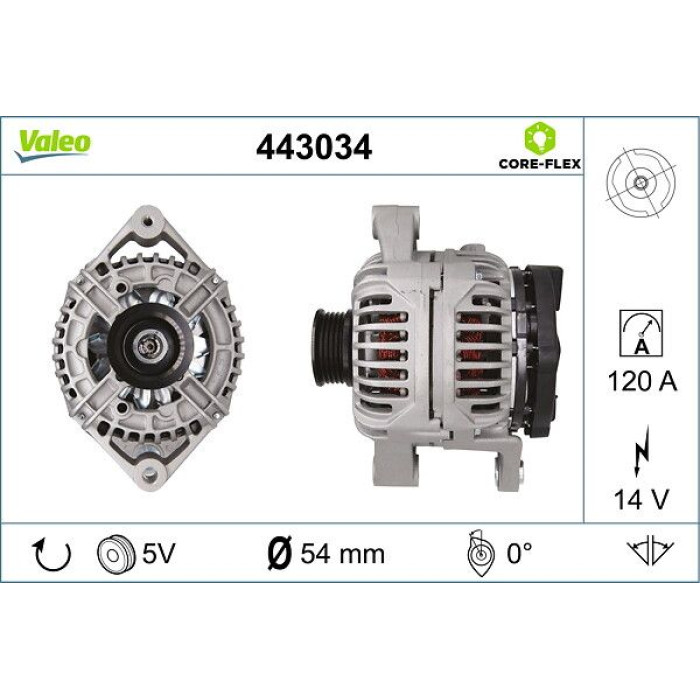 Valeo Lichtmaschine 443034 Valeo Lichtmaschine 443034