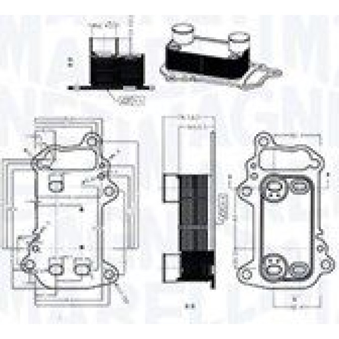 Magneti Marelli Ölkühler RO0039 - Motoröl Magneti Marelli Ölkühler RO0039 - Motoröl
