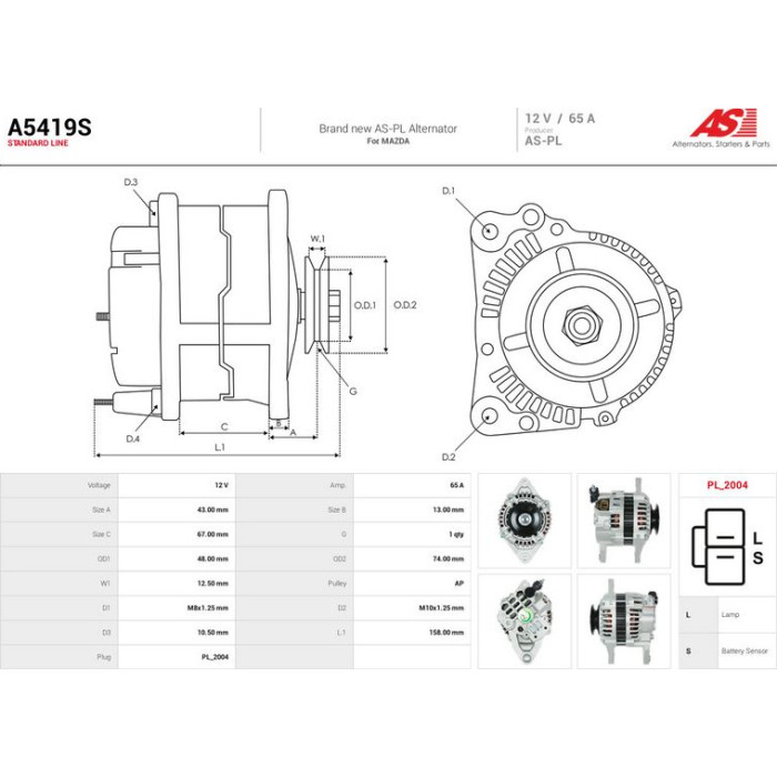 AS-PL Generator A5419S AS-PL Generator A5419S