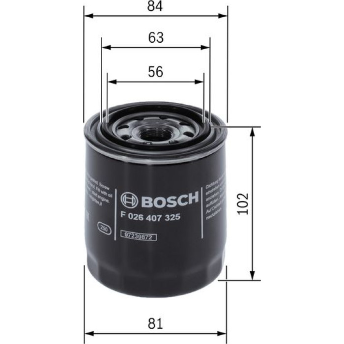 Bosch Ölfilter F 026 407 325 Bosch Ölfilter F 026 407 325