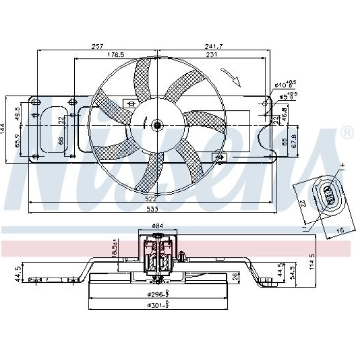 Nissens Kühlerlüfter PKW 85712