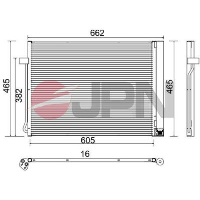 JPN Kondensator Klimaanlage 60C9083-JPN JPN Kondensator Klimaanlage 60C9083-JPN