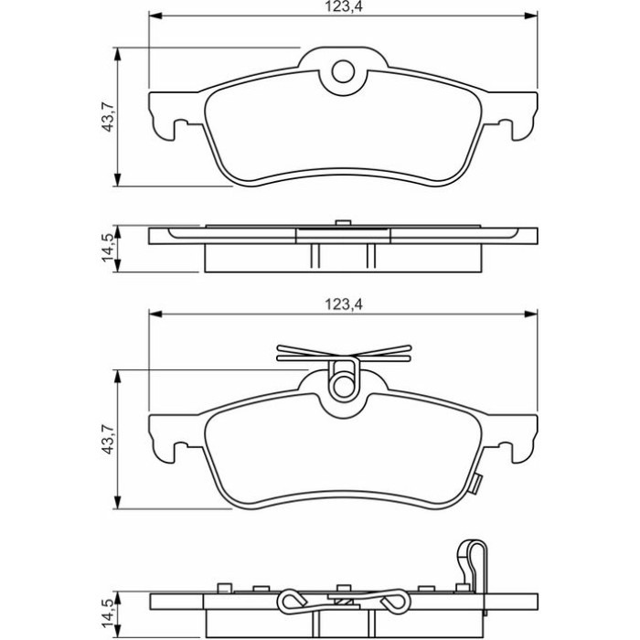 Bosch Bremsbelagsatz 0 986 495 359 Bosch Bremsbelagsatz 0 986 495 359