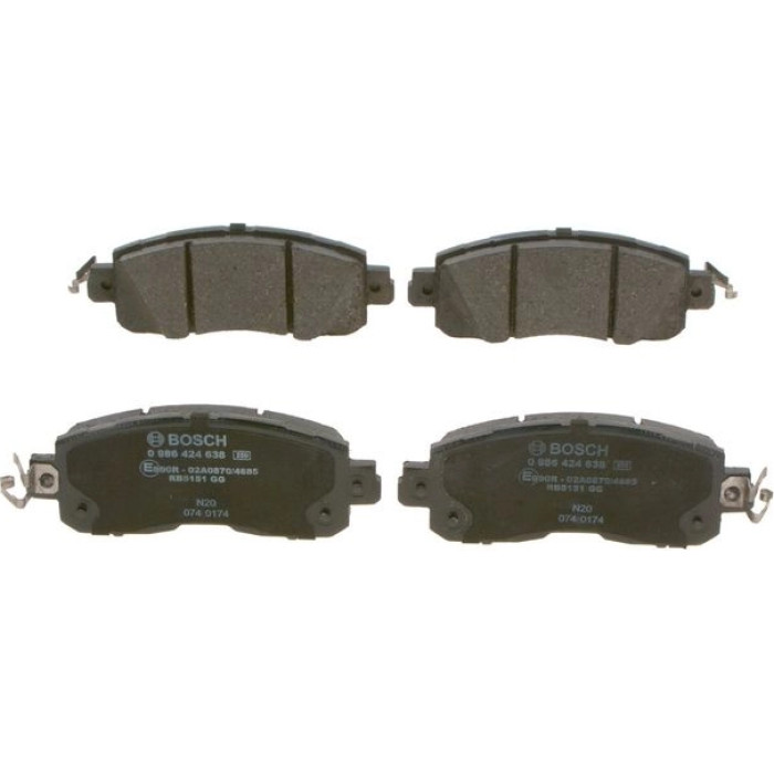 Bosch Bremsbelagsatz 0 986 424 638 Bosch Bremsbelagsatz 0 986 424 638