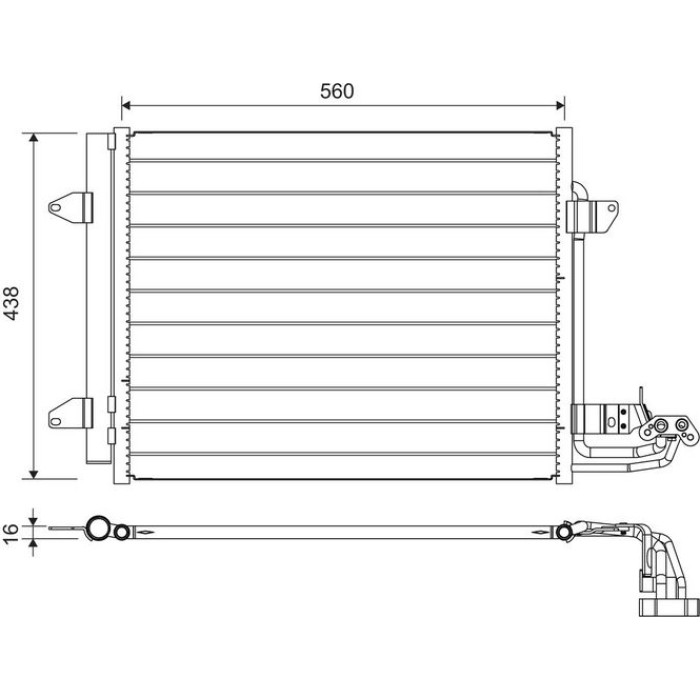 Valeo Kondensator 817806 - A/C Valeo Kondensator 817806 - A/C