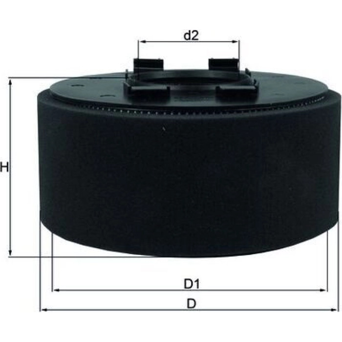 MAHLE Luftfilter LX 870 MAHLE Luftfilter LX 870