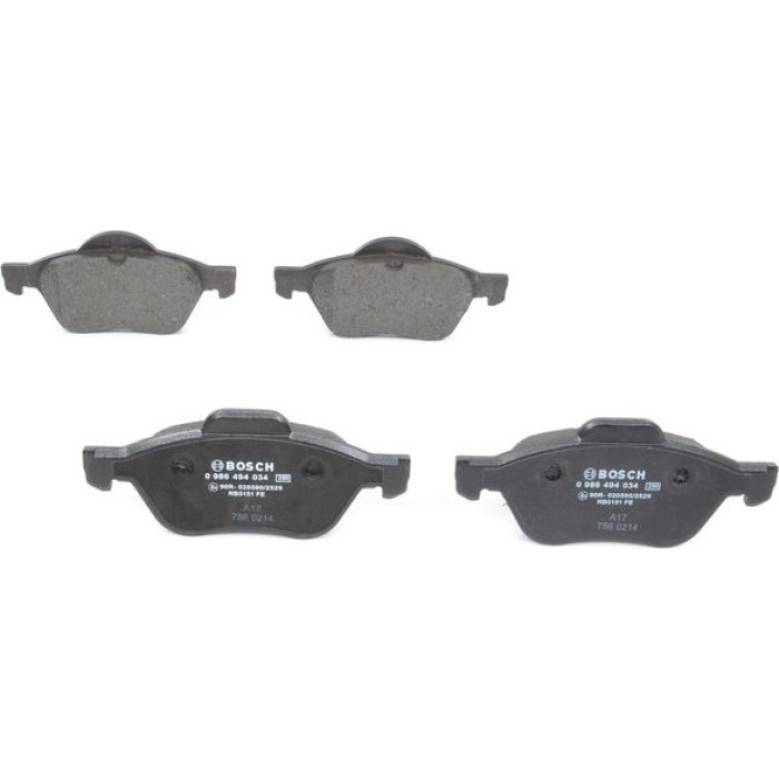 Bosch Bremsbelagsatz 0 986 494 034 Bosch Bremsbelagsatz 0 986 494 034