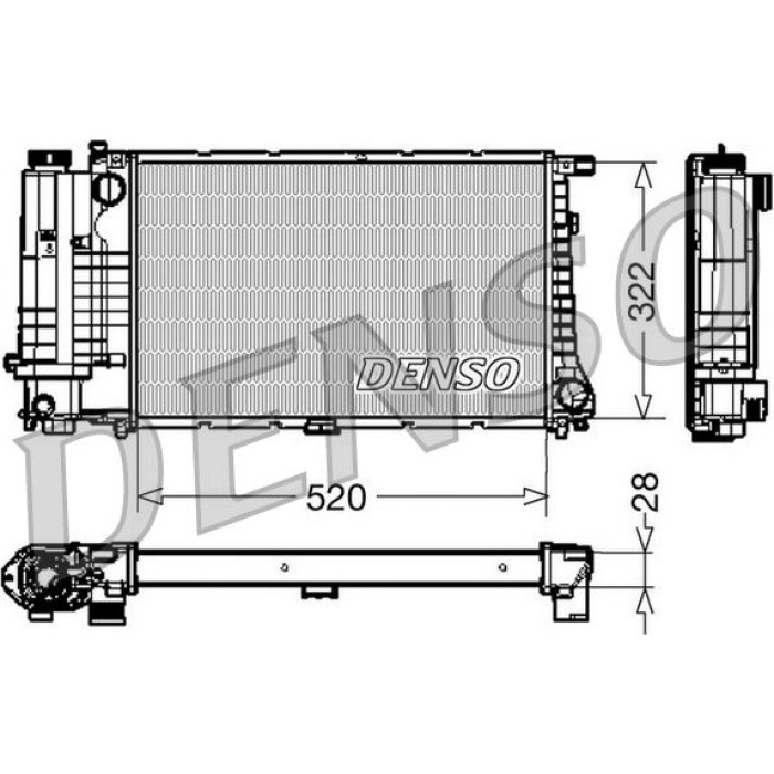Denso Motorkühler DRM05045 Denso Motorkühler DRM05045
