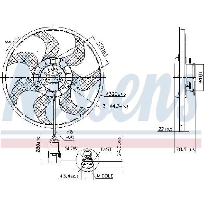 Nissens Kühlerlüfter PKW 850070 Nissens Kühlerlüfter PKW 850070