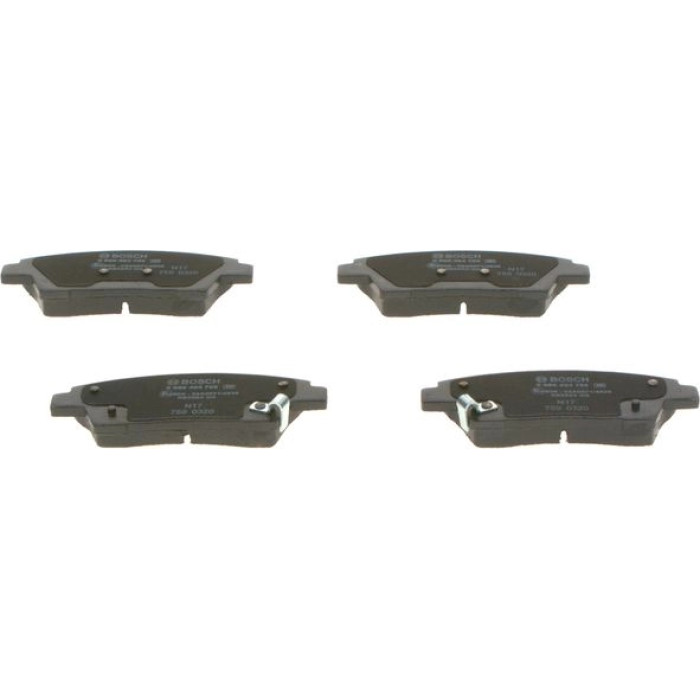 Bosch Bremsbelagsatz Hinterachse 0 986 494 766 Bosch Bremsbelagsatz Hinterachse 0 986 494 766