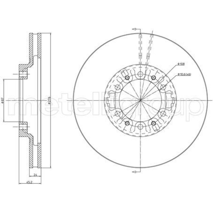 Cifam Bremsscheibe 800-463