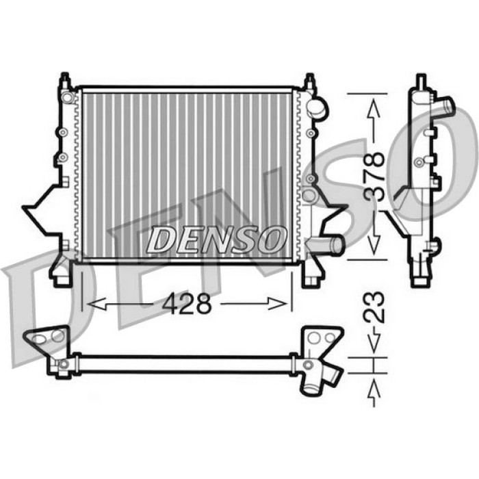 Denso Motorkühler DRM23081 Denso Motorkühler DRM23081