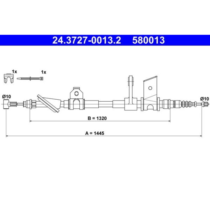 ATE Handbremsseil 24.3727-0013.2 ATE Handbremsseil 24.3727-0013.2