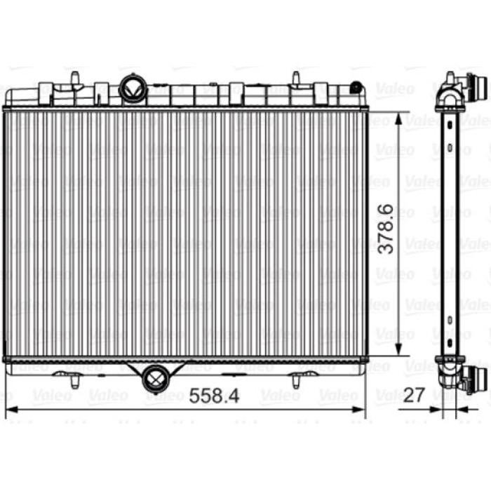 Valeo Motorkühler 735630 Valeo Motorkühler 735630