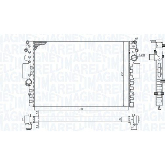 Magneti Marelli Motorkühler 350213183800 Magneti Marelli Motorkühler 350213183800