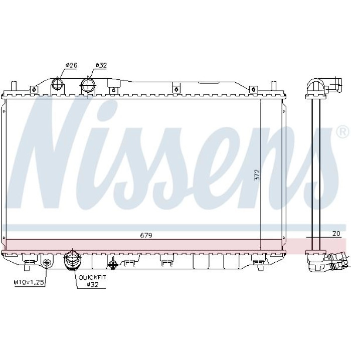 Nissens Motorkühler 681384 Nissens Motorkühler 681384