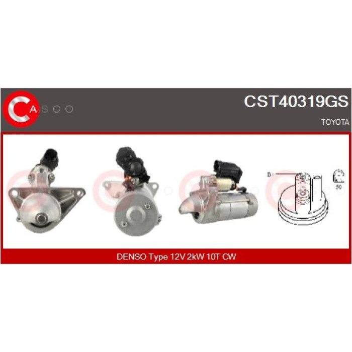 CASCO Anlasser CST40319GS CASCO Anlasser CST40319GS