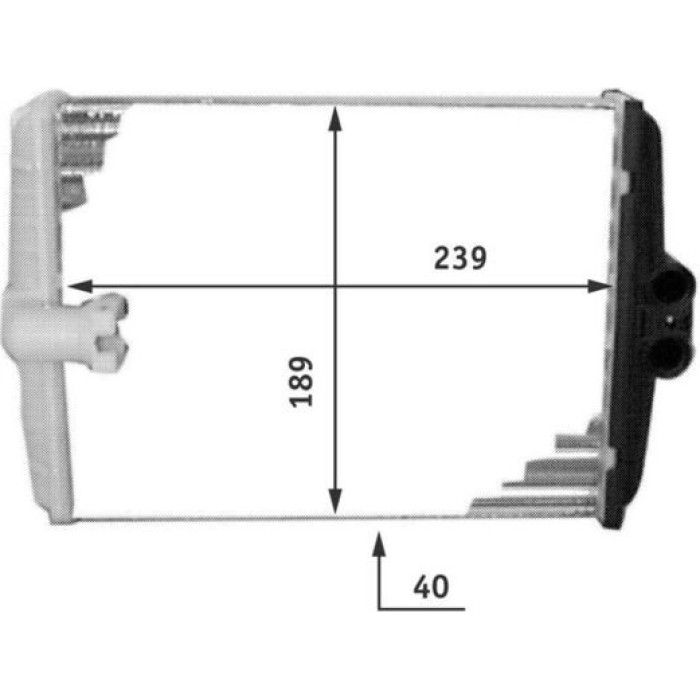 MAHLE Wärmetauscher, Innenraumheizung AH 107 000P MAHLE Wärmetauscher, Innenraumheizung AH 107 000P