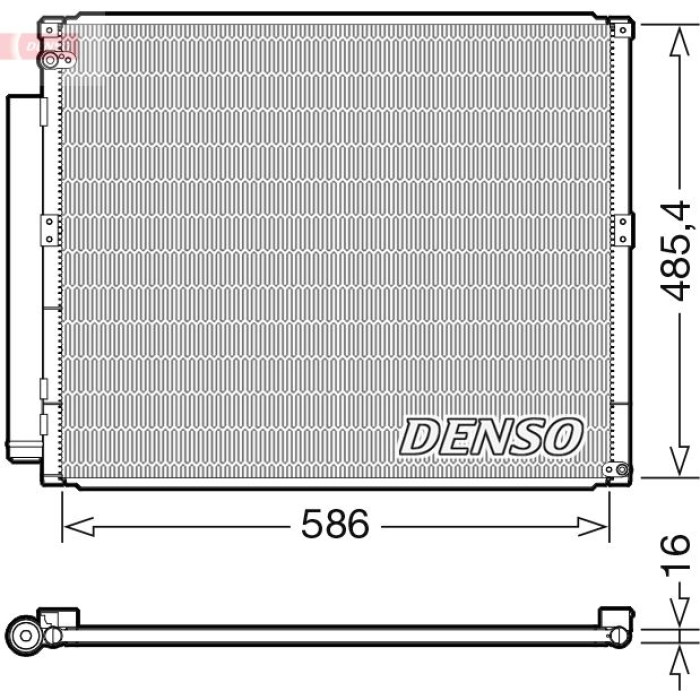 Denso Klimakondensator DCN50113