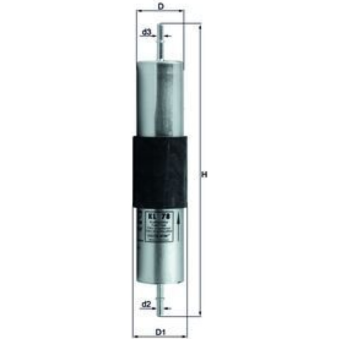 KL 78 MAHLE Kraftstofffilter KL 78 - l KL 78 MAHLE Kraftstofffilter KL 78 - l