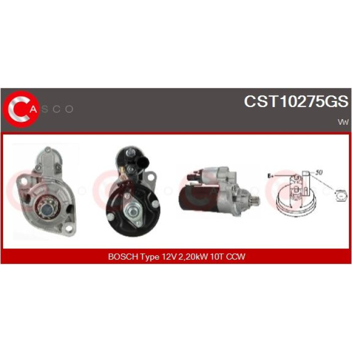 CASCO Anlasser CST10275GS CASCO Anlasser CST10275GS