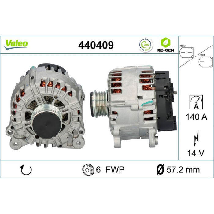 Valeo Lichtmaschine 440409 Valeo Lichtmaschine 440409