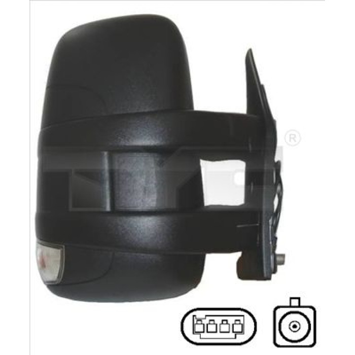 TYC Außenspiegel rechts manuell verstellbar, konvex, mit Blinker 315-0001 OE Nummer 3800414 - l TYC Außenspiegel rechts manuell verstellbar, konvex, mit Blinker 315-0001 OE Nummer 3800414 - l