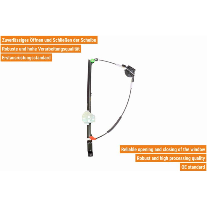 VAICO V10-6218 Fensterheber vorne rechts, elektrisch, ohne Motor VAICO V10-6218 Fensterheber vorne rechts, elektrisch, ohne Motor