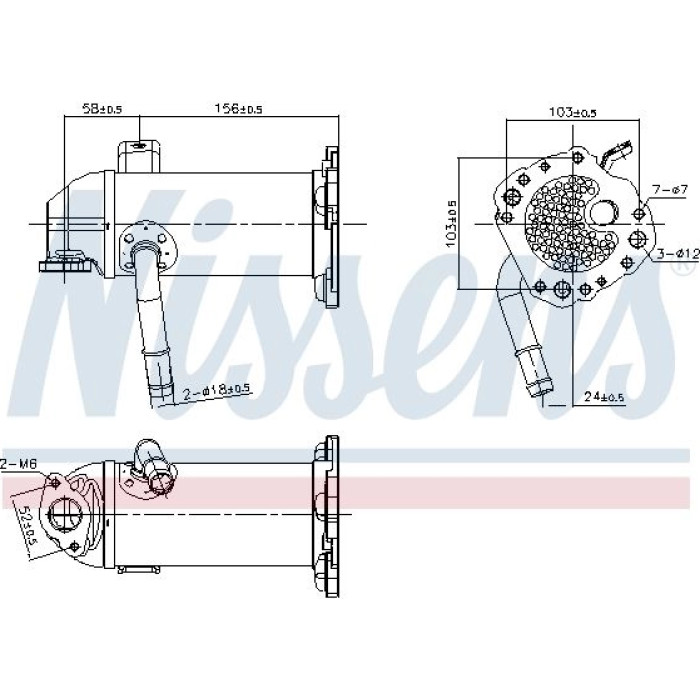 Nissens AGR-Kühler 989431 Nissens AGR-Kühler 989431