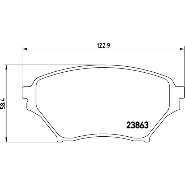 BREMBO Bremsklötze VA P 49 029 BREMBO Bremsklötze VA P 49 029