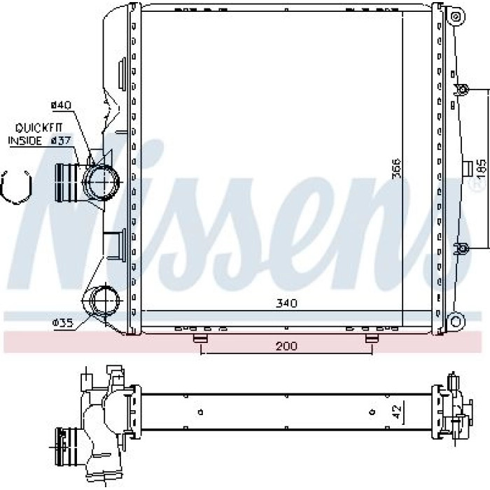 637774 Nissens Wasserkühler PKW 637774 637774 Nissens Wasserkühler PKW 637774