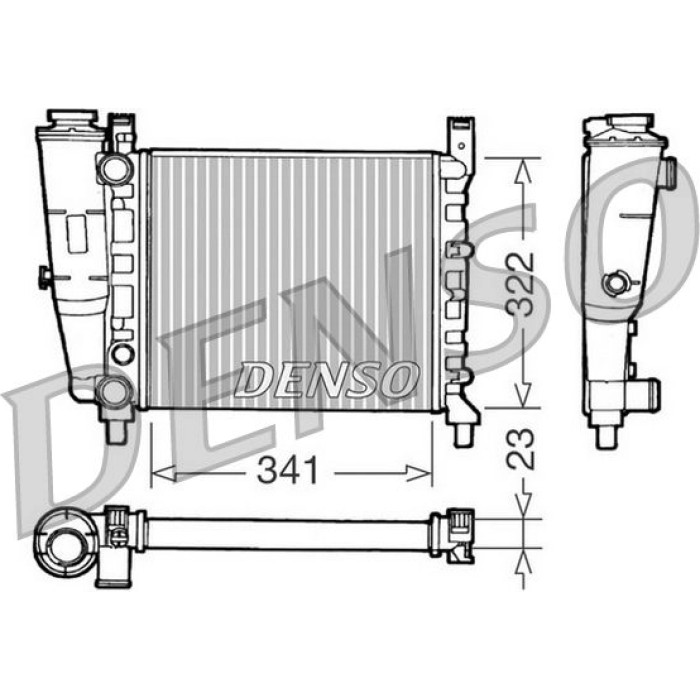 Denso Motorkühler DRM09141 Denso Motorkühler DRM09141