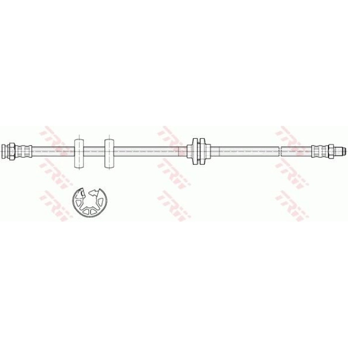 TRW Bremsschlauch Vorderachse PHB399 TRW Bremsschlauch Vorderachse PHB399