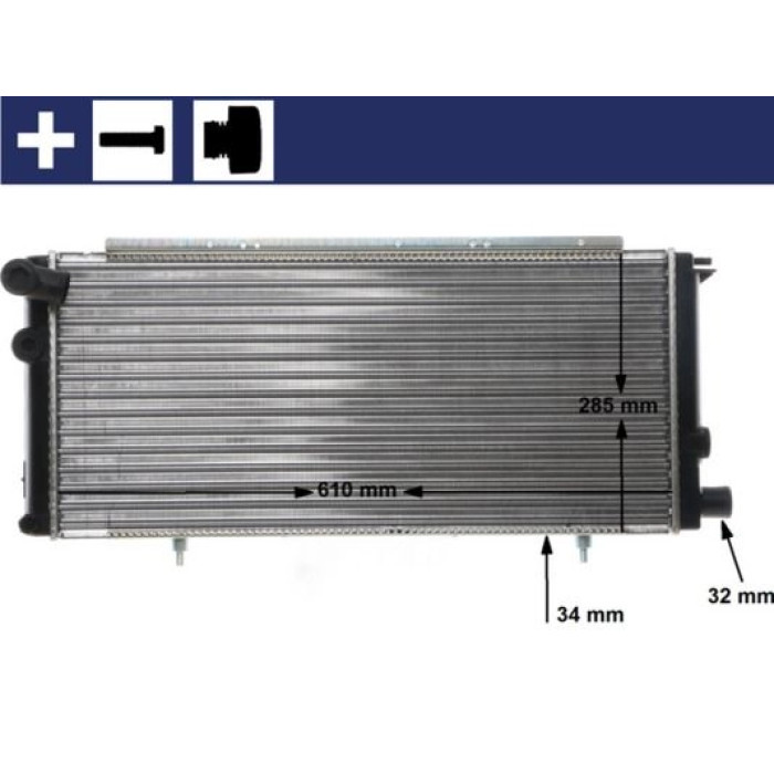 MAHLE Kühler, Motorkühlung CR 425 000S MAHLE Kühler, Motorkühlung CR 425 000S