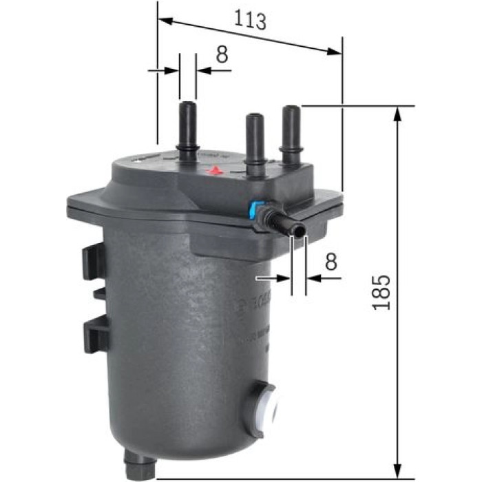 Bosch Kraftstofffilter 0 450 907 009 Bosch Kraftstofffilter 0 450 907 009