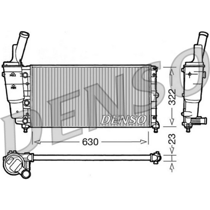 Denso Motorkühler DRM09097 Denso Motorkühler DRM09097