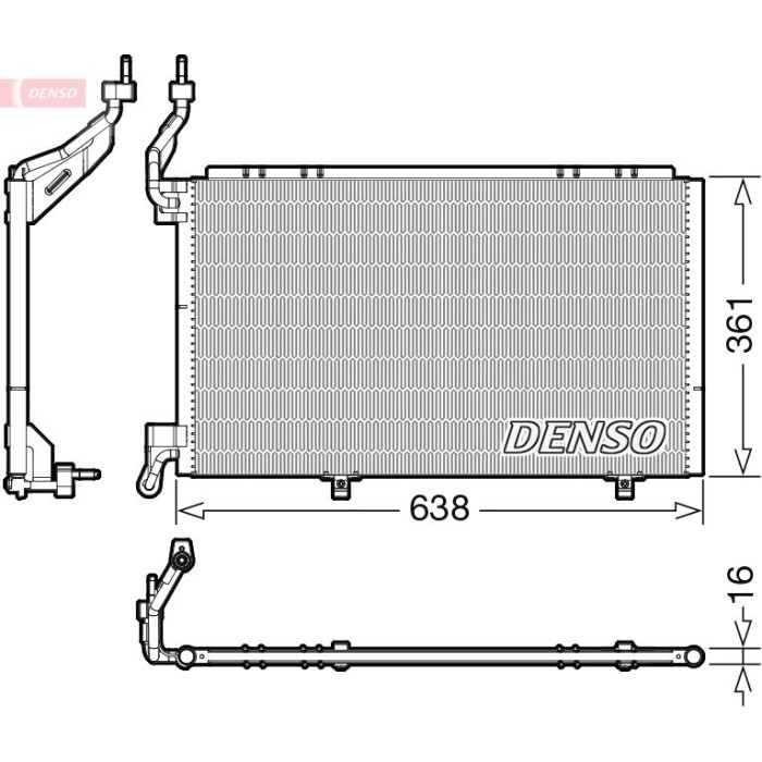 Denso Klimakondensator DCN10039 Denso Klimakondensator DCN10039