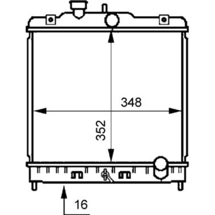 MAHLE Kühler, Motorkühlung CR 194 000S MAHLE Kühler, Motorkühlung CR 194 000S