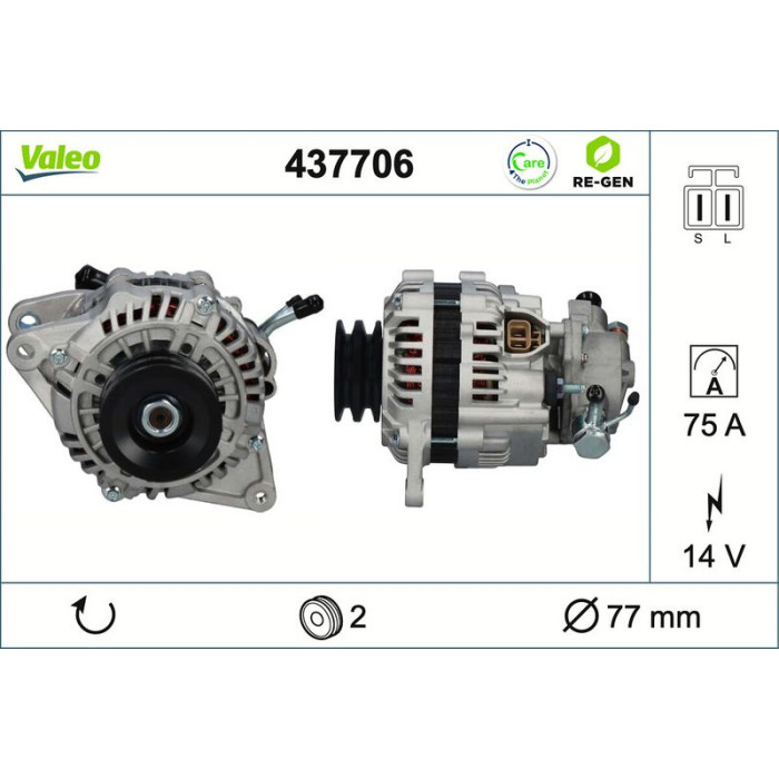 Valeo Lichtmaschine 437706 Valeo Lichtmaschine 437706