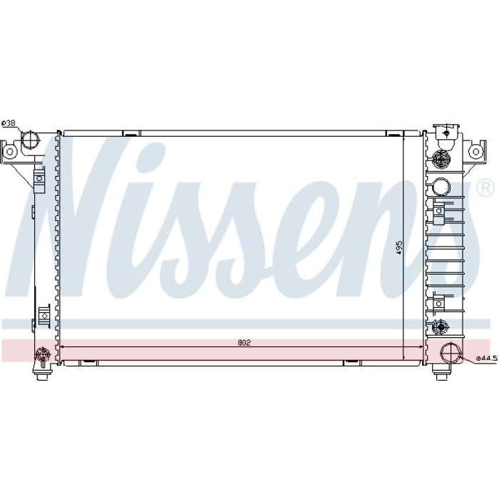 Nissens Wasserkühler PKW 69208 Nissens Wasserkühler PKW 69208