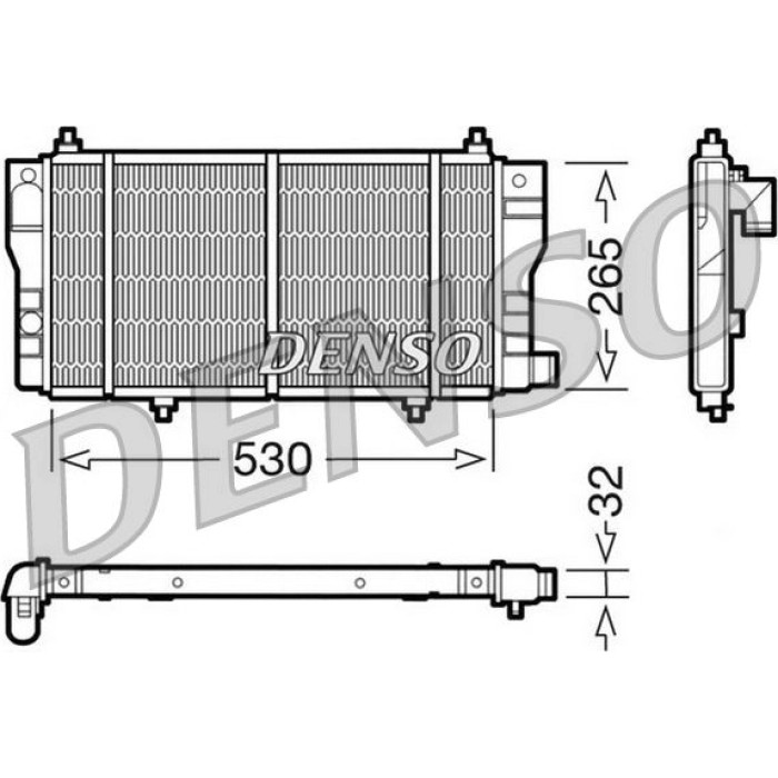 Denso Motorkühler DRM07002 Denso Motorkühler DRM07002