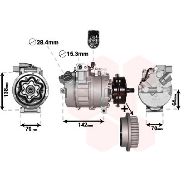 Van Wezel Klimakompressor 5800K987 Van Wezel Klimakompressor 5800K987